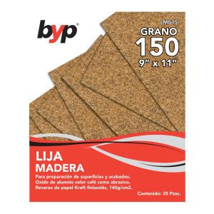 LIJA MADERA 9” X 11”