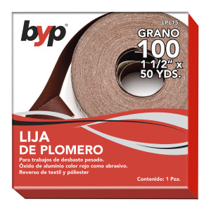 LIJA DE PLOMERO 1 1/2” X 45.7 M